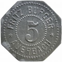 5 Pfennig - Auerbach Fritz Burger