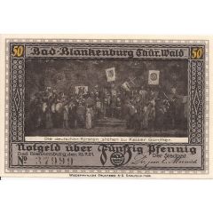 50 Pfennig Günther von Schwarzburg Series