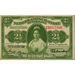 2 1/2 Gulden - Young Wilhelmina