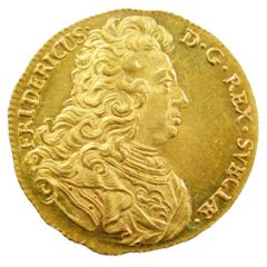 1 Ducat - Frederick I King`s Monogram Type 2