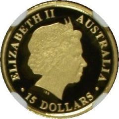 15 Dollars - Elizabeth II 4th Portrait - Koala - Gold Bullion Coin