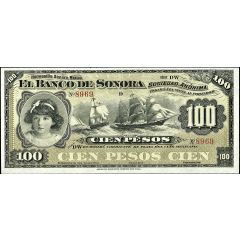 100 Pesos El Banco de Sonora
