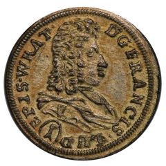 1 Kreuzer - Francis Louis date divided by shield