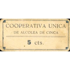 5 Céntimos Alcolea de Cinca