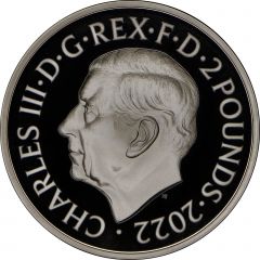 2 Pounds - Charles III Life and legacy of the Queen, Silver Proof