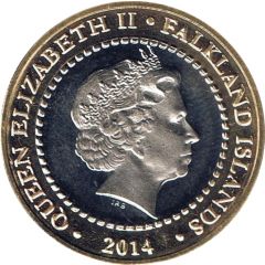 2 Pounds - Elizabeth II Battle of the Falkland Islands
