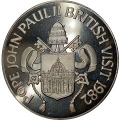 Medal - Pope John Paul II British Visit