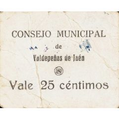 25 Céntimos Valdepeñas de Jaén