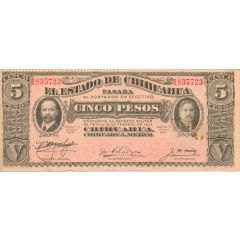 5 Pesos El Estado de Chihuahua
