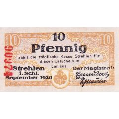 10 Pfennig Strehlen
