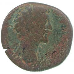 Sestertius - Marcus Aurelius TR POT XI COS II S C, Felicitas