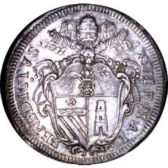 1 Testone - Benedict XIII Jubilee