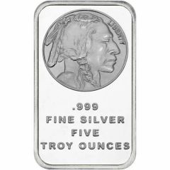 5 oz Silver Buffalo Nickel Silver Bar