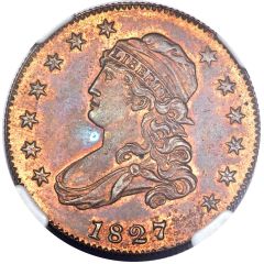 25 Cents `1827 Quarter Dollar` Pattern