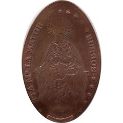 Elongated coin - Saint Mary
