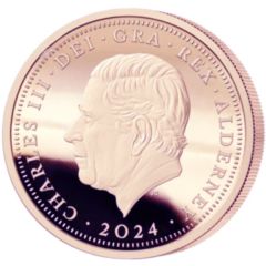 5 Pounds - Charles III D-Day, Rose Gold Plated