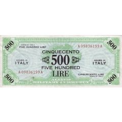 500 Lire Allied Military Currency