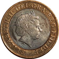 2 Pounds - Elizabeth II 4th portrait, Act of Union