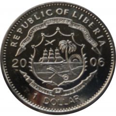 1 Dollar Young Queen Elizabeth II and Duke of Edinburgh
