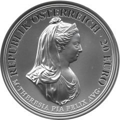 20 Euros Birth of empress Maria Theresa - clemency and faith