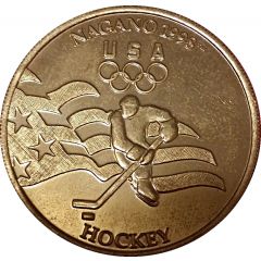 Token - Nagano 1998 US Olympic Team, General Mills Sponsor Hockey