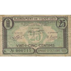 25 Céntimos Vidreres