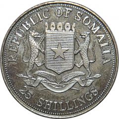 25 Shillings Wildlife of Somalia and East Africa