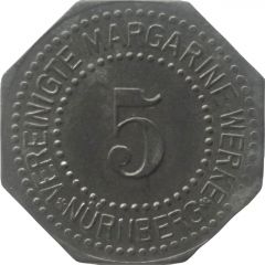 5 Pfennig - Nürnberg Vereinigte Margarine Werke