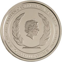2 Dollars - Elizabeth II Sea Turtle, Coloured