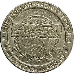 1 Dollar Gaming Token - Sac and Fox Casino Hiawatha, Kansas