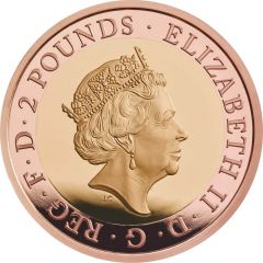 2 Pounds - Elizabeth II Royal Air Force Badge, Gold Proof