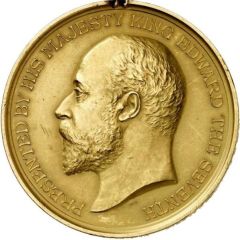 Medal - Edward VII Royal Institute of British Architects; gold