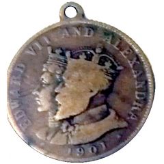 Medallion - Victoria died / Edward VII and Alexandra