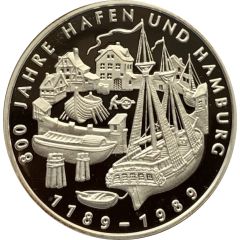 Medal - 800 Years of the port of Hamburg