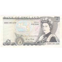 5 Pounds - Elizabeth II Duke of Wellington