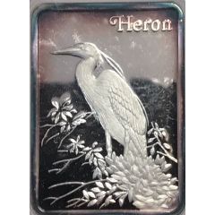 Heron - Birds of America 1 oz Silver