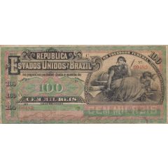 100 Mil Réis Thesouro Nacional, 7th. Print