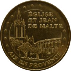 Tourist token - Monnaie de Paris - Aix-en-Provence - Église Saint-Jean de Malte