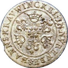 Counter Token globe and cross
