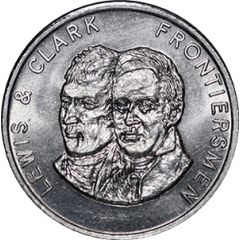Token - Shell Famous Americans Coin Game Lewis and Clark