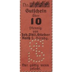 10 Pfennig Joh. Phil. Stieber