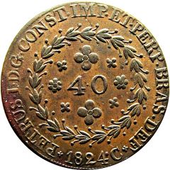 40 Réis - Pedro I