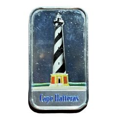 1 Oz Silver - Postal Commemorative Society Cape Hatteras -Enamled