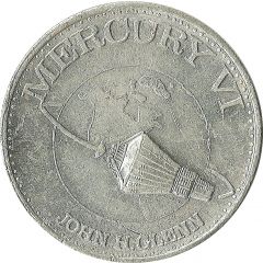 Shell Oil Token - Man In Space Mercury VI