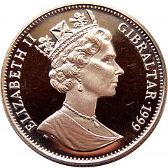 1 Crown - Elizabeth II The year of the Rabbit, Peter Rabbit