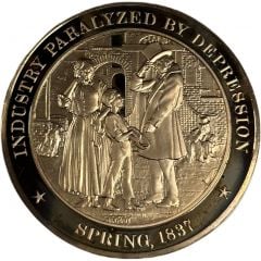 Medal - History of the United States Industry Paralyzed by Depression
