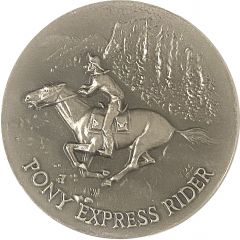 Medal - Longines-Wittnauer, Inc. U.S.A. Pony Express Rider