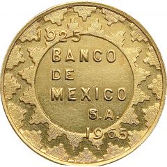 Bank of Mexico 40th anniversary medal