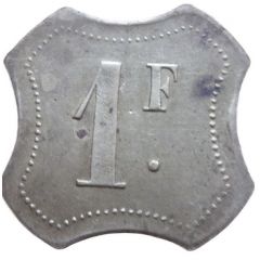 Jeton 1F - octogonal