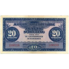20 Schilling Allied Military Authority